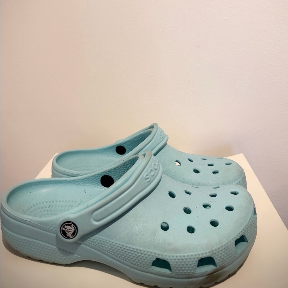 Light Blue Kids Clog Shoes
